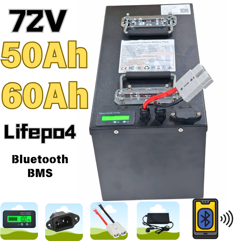 72V 50Ah 50A 60Ah 60 Ah 60A 리튬 - 72V 60Ah Lifepo4 Battery Pack 리뷰 및 가격