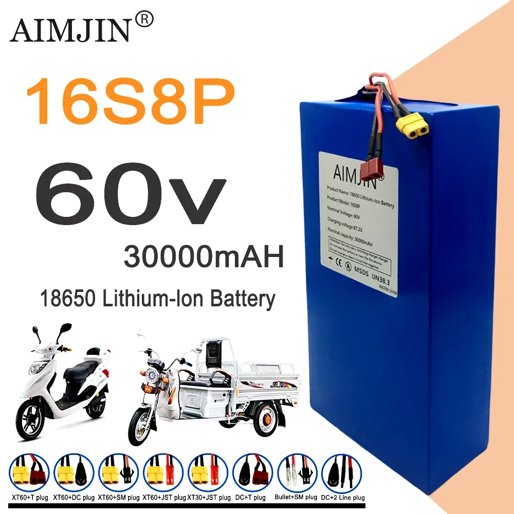 16S8p 1000-3000W 신형 리튬 배터리 60V - 60V 30Ah Electric Scooter Battery 리뷰 및 가격