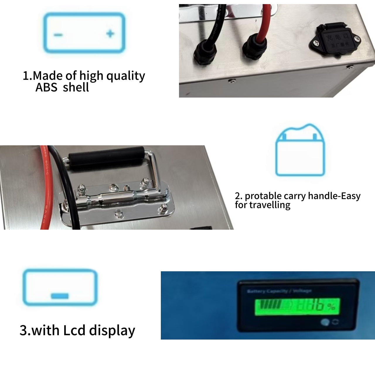 72V 60Ah 60A 리튬 라이포4 충전식 배터리 팩 - 72V 60Ah Lifepo4 Battery Pack 리뷰 및 가격