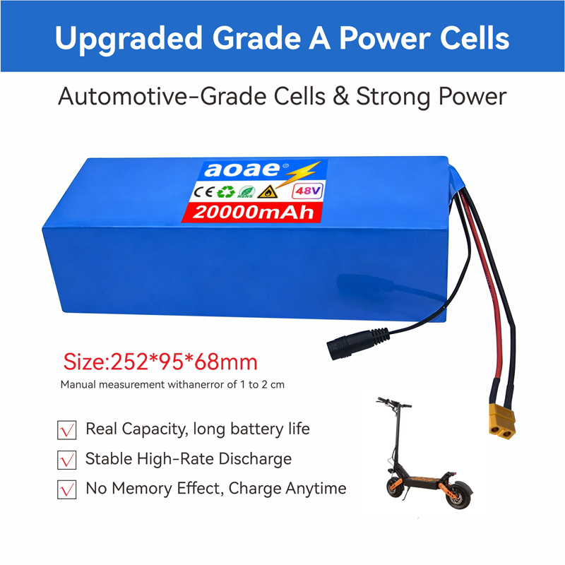48V 전기 스쿠터 배터리 13S5P 20Ah 1865 - 60V 30Ah Electric Scooter Battery 리뷰 및 가격